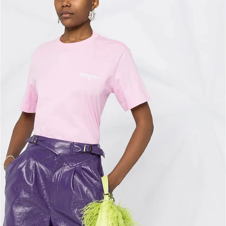 MSGM T Shirts Women's Pink-4