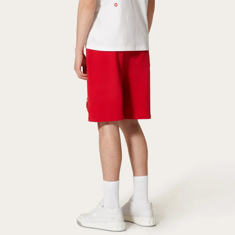Valentino Casual Shorts Men Red-3