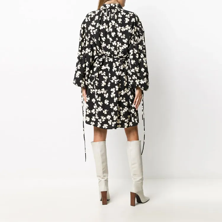 LOEWE Long Sleeved Dresses Women's Black-3
