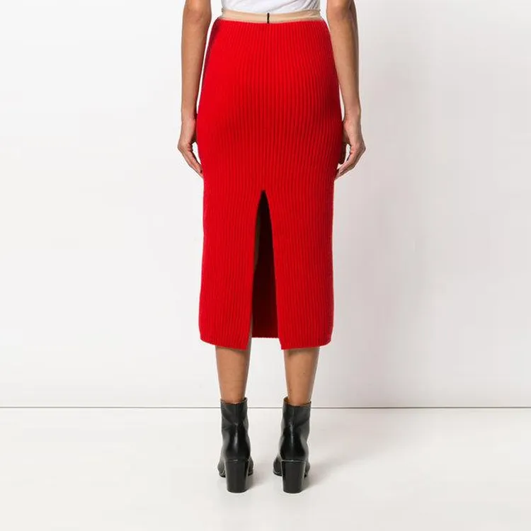 Calvin Klein Casual Long Skirts Women's Red-4