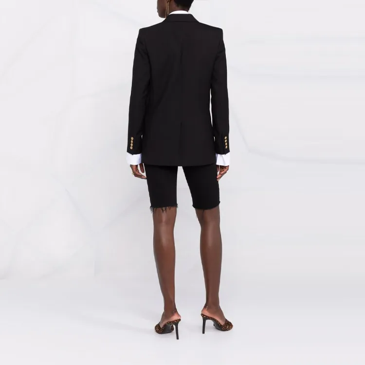 SAINT LAURENT Peak-lapel Double-breasted Blazer-3