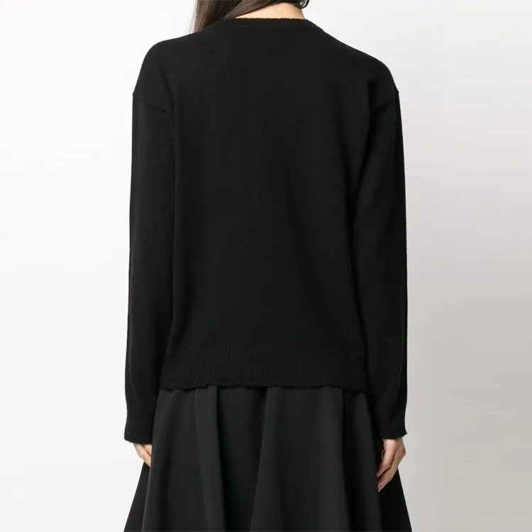 VERSACE Cashmere Sweaters Women's Black-2