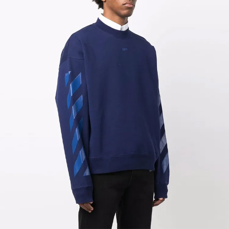 OFF WHITE FW21 Sweatshirts Men Blue-3