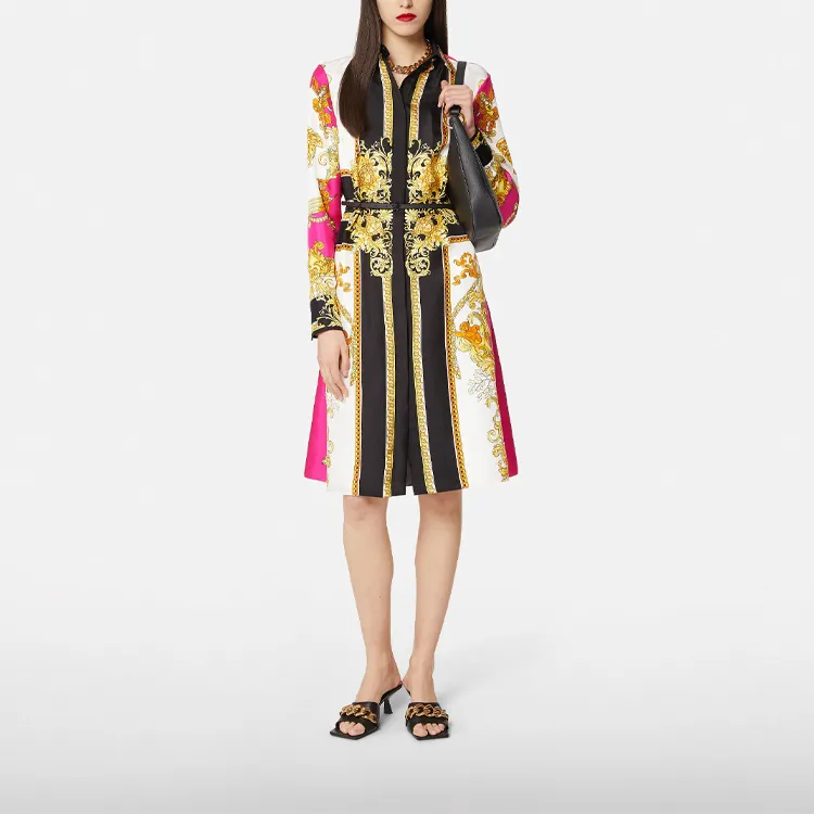 VERSACE Long-Sleeved Dresses Women's Multicolor-1