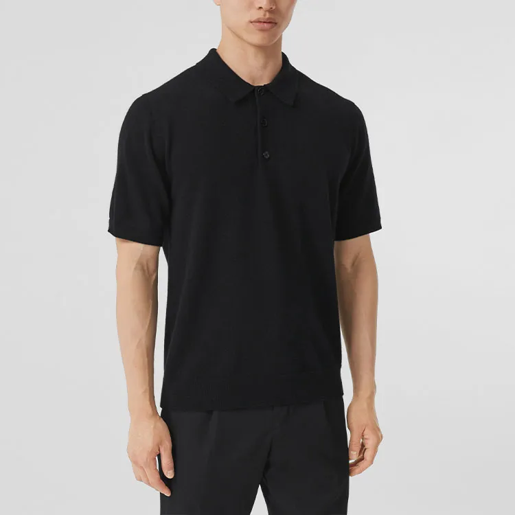 Burberry FW21 Polo Shirt Men's Black-2