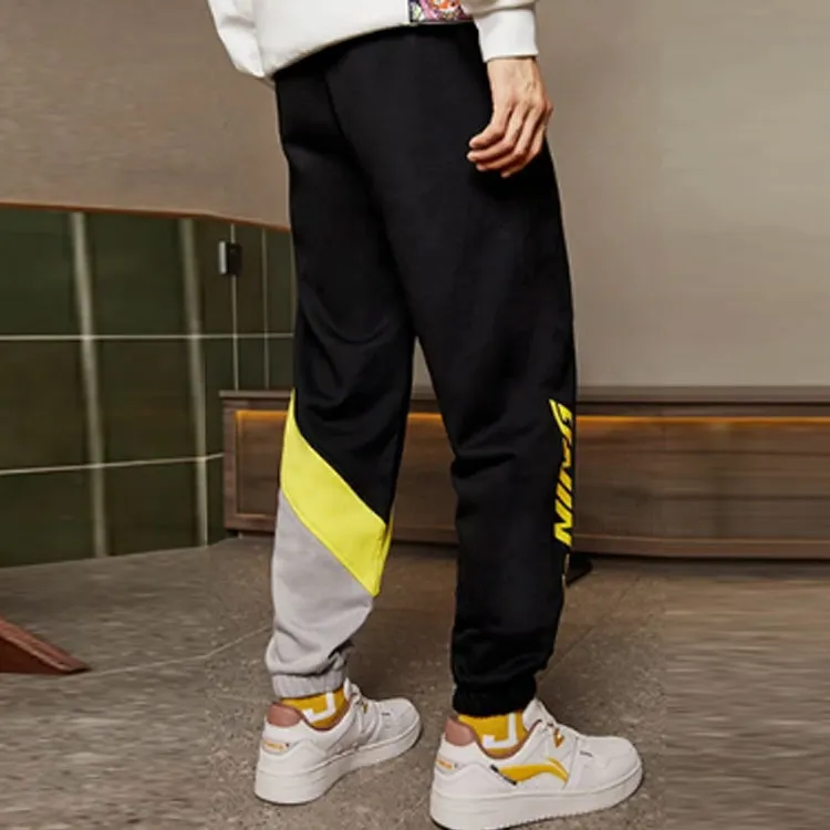 LiNing Sports Fashion Collection Knitted Sports Pants Men's Black-3