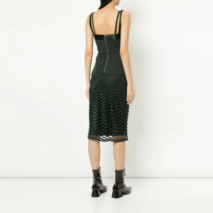 DION LEE Sleeveless Dresses Women's Dark Green-2