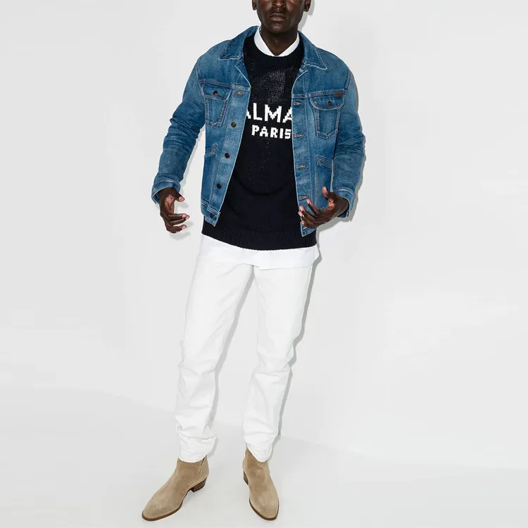 BALMAIN Sweaters Men Dark Blue-3