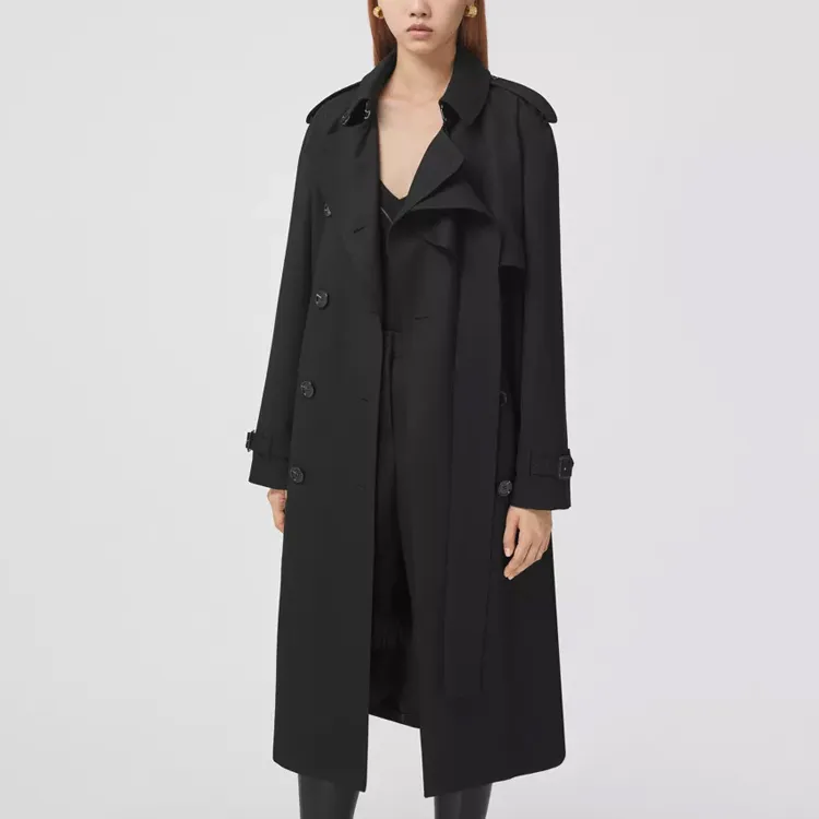 Burberry Trench Coat Women's Black-4