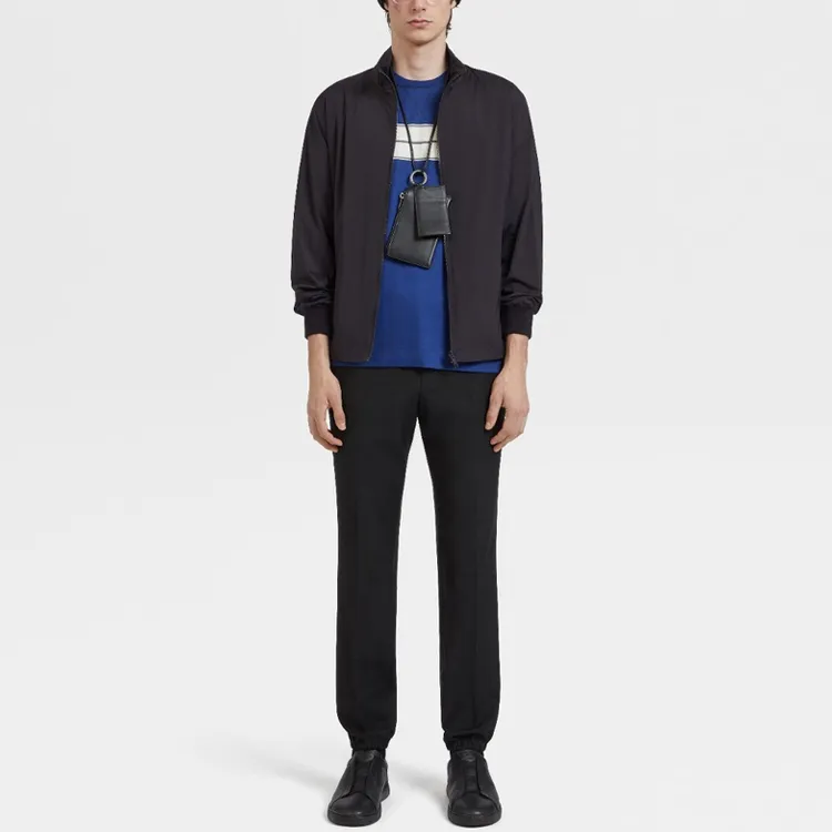 Ermenegildo Zegna Knitted Sweatpants Men Black-1