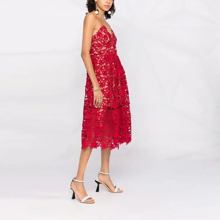 Self portrait Lace overlay Dress-5