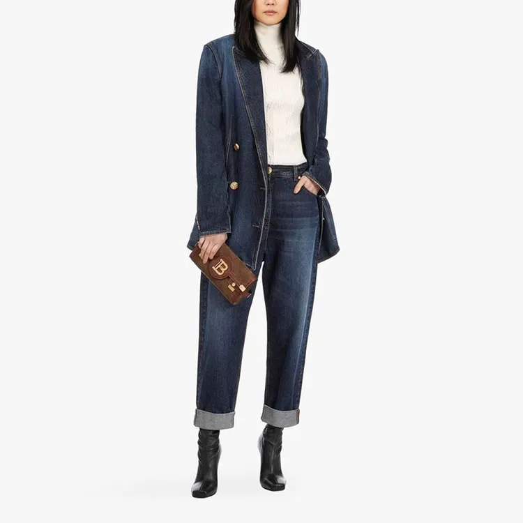 BALMAIN Jeans Women's Dark Blue-1