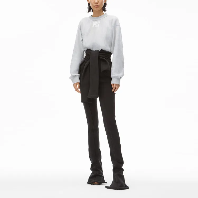 alexander wang Women's Logo Sweatshirt Grey-1