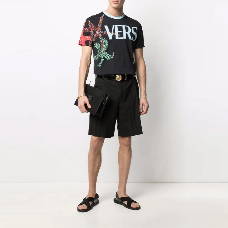 VERSACE T Shirts Men Black-1