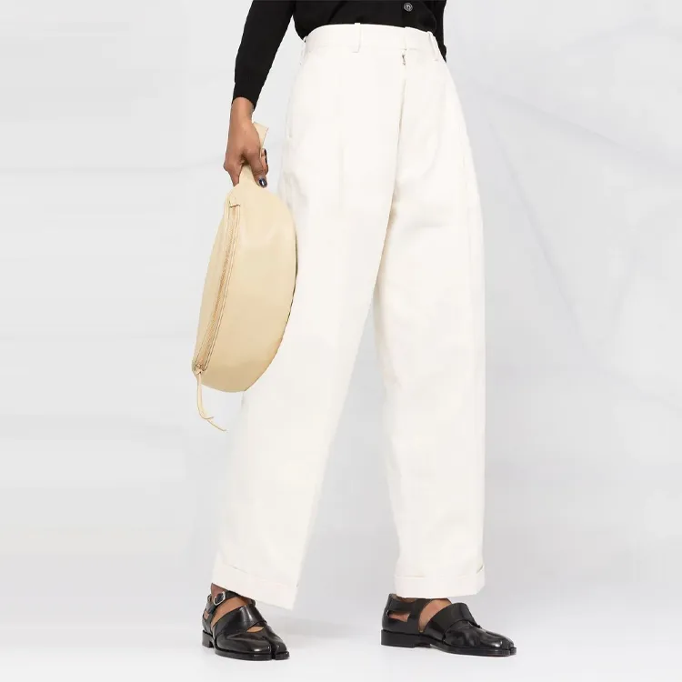 Maison Margiela Casual Pants Women's Ecru-3