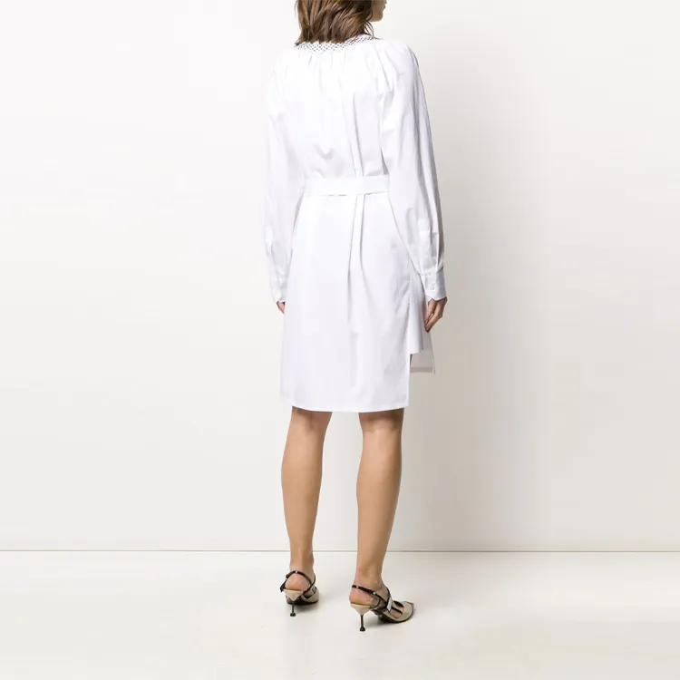 PRADA Long-Sleeved Dresses Women's White-2