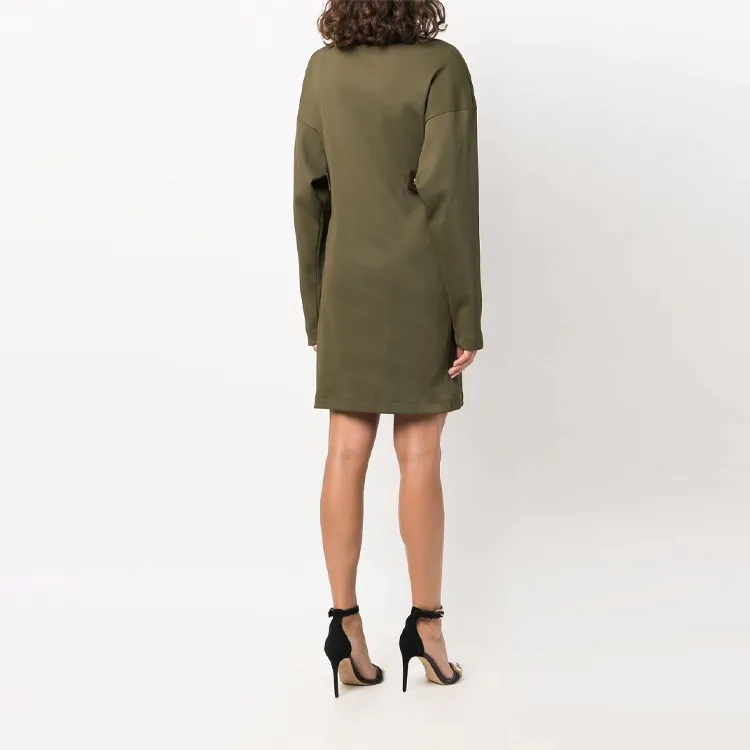 Givenchy Long-Sleeved Dresses Women's Green-2
