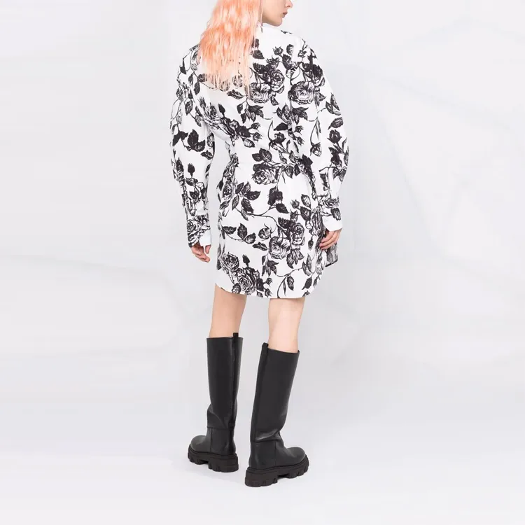 MSGM Long-Sleeved Dresses Women's White-2