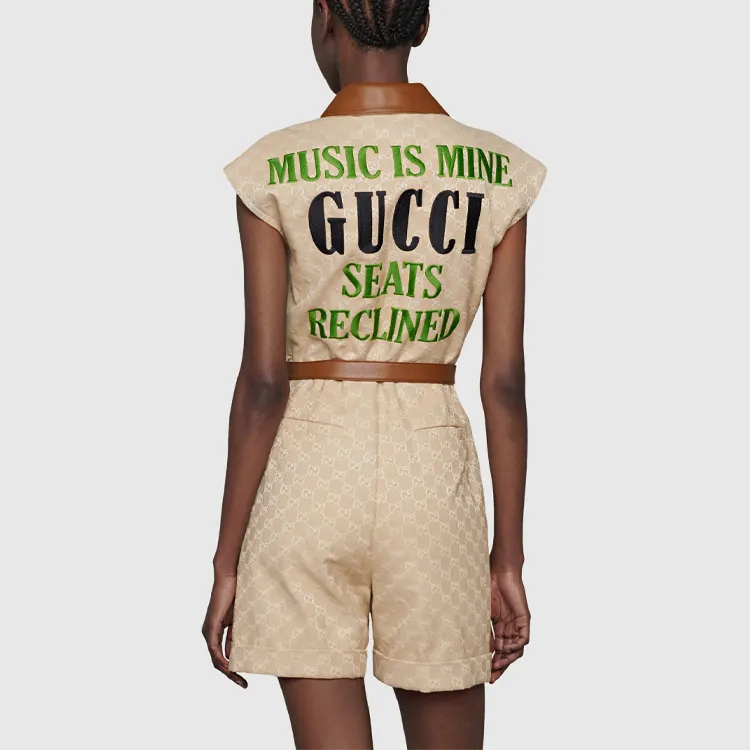 GUCCI Bodysuits Women's Ivory White-5