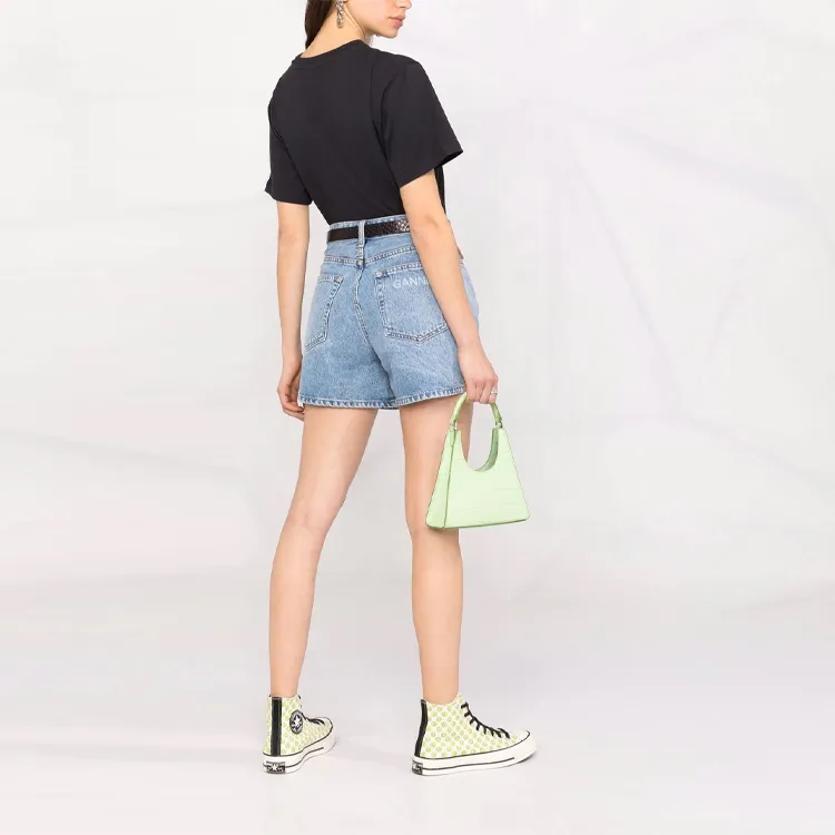 GANNI Denim Shorts Women's Blue-2