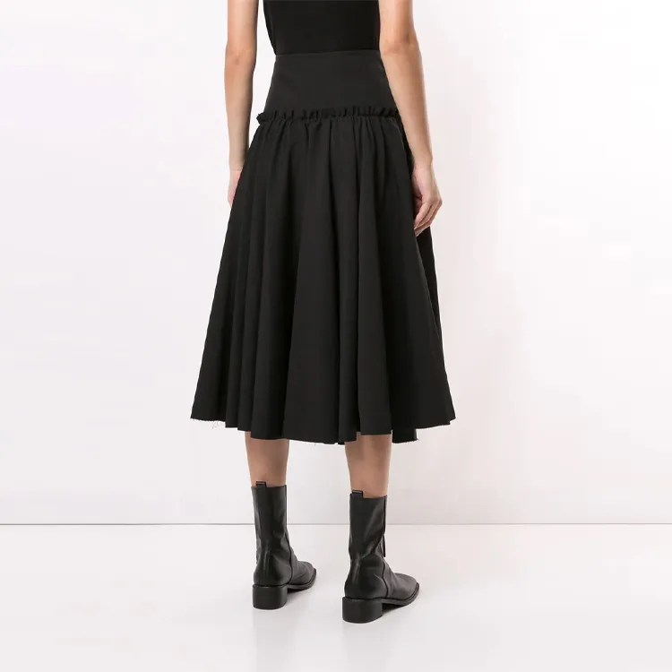 Yohji Yamamoto Drawstring Pleated Skirt-2
