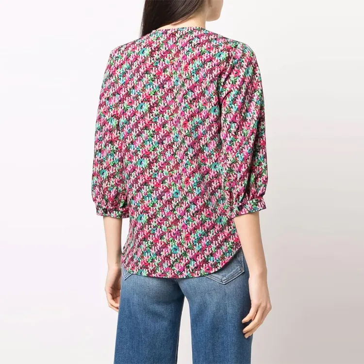 See By Chloe Flouncy Floral Print Top-3