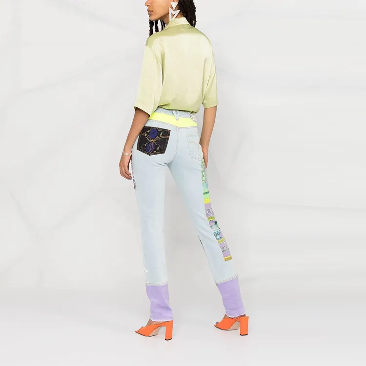 VERSACE Denim Pants 'Multicolor'-1