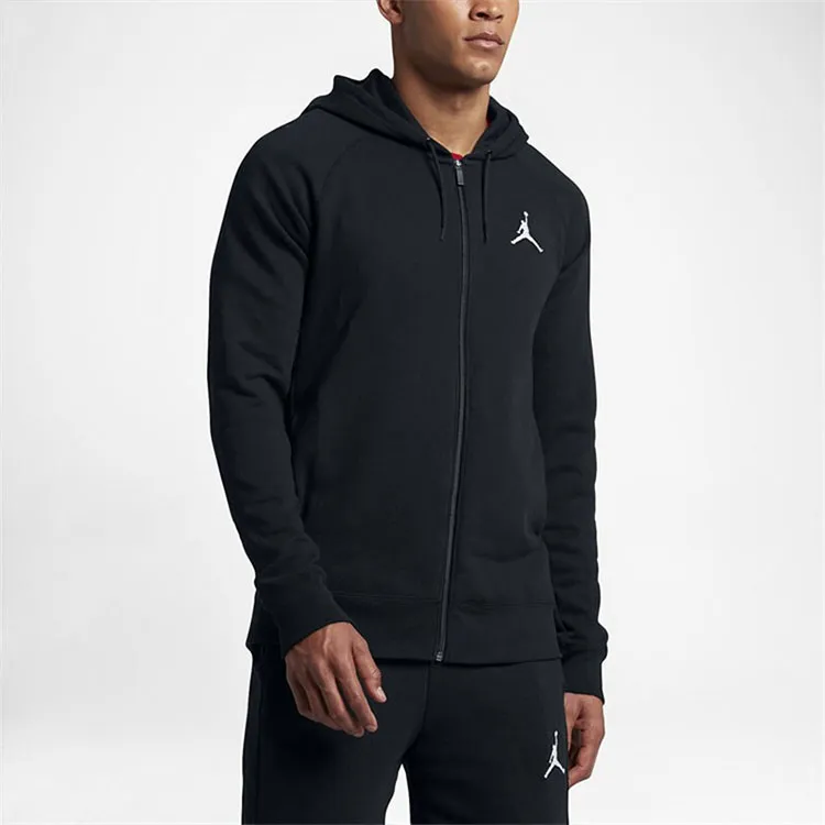 Jordan Embroidered Knit Jackets Men Black-6