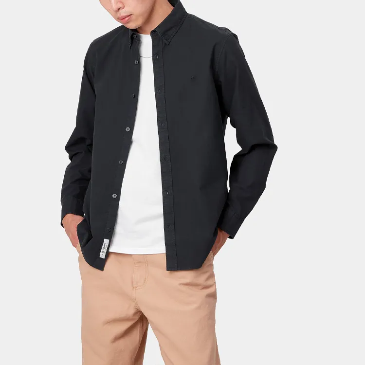 Carhartt WIP Shirts Men Dark Marine Blue-5