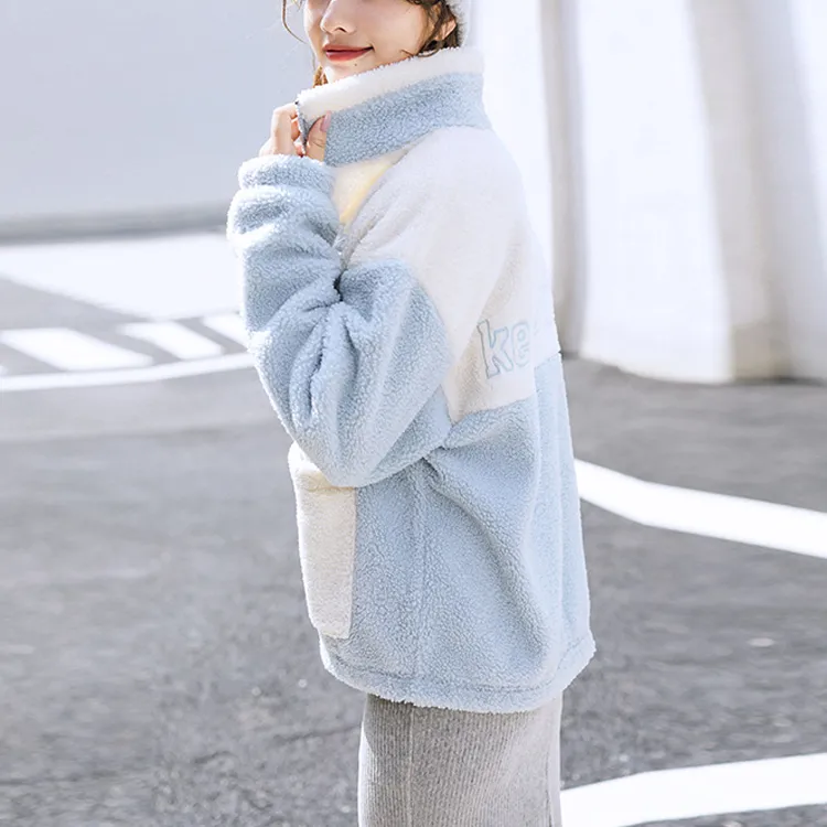 ANTA Life Collection Velvet Jackets Women's Light Blue-8