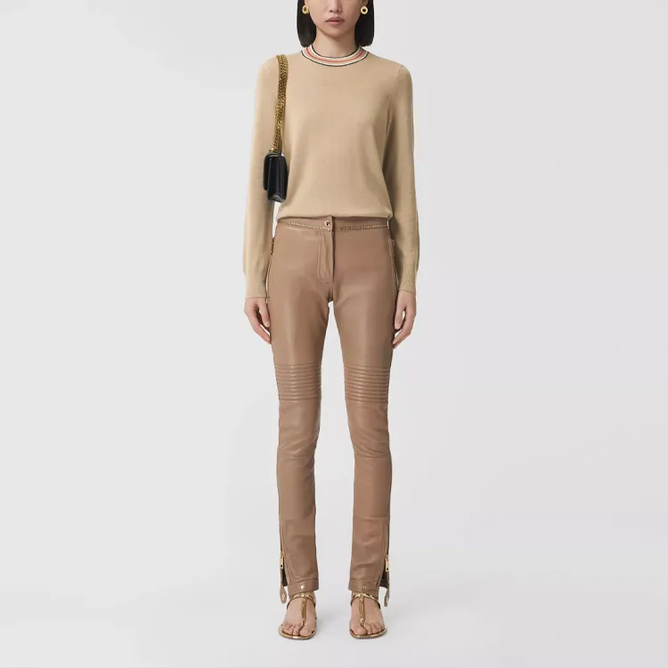 Burberry Stripe Detail Cashmere Jumper-1
