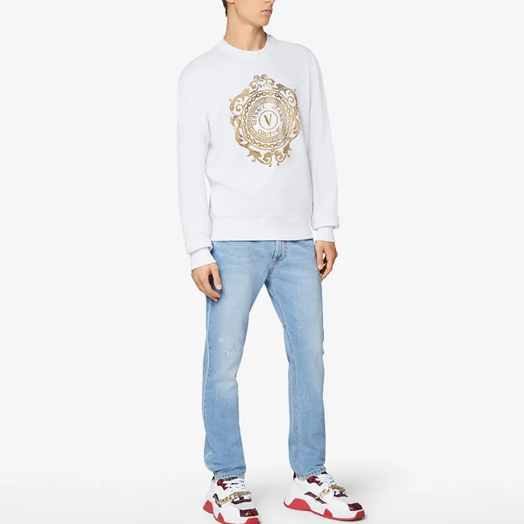 VERSACE JEANS COUTURE Sweatshirts Men White-3