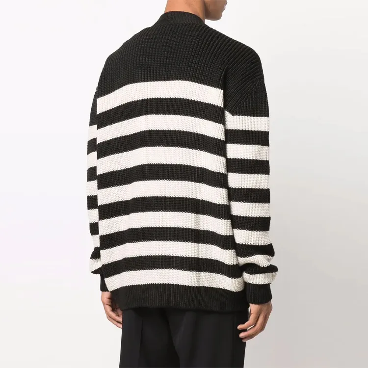 BALMAIN FW21 Loose Fit Knitwear Men's Black-3