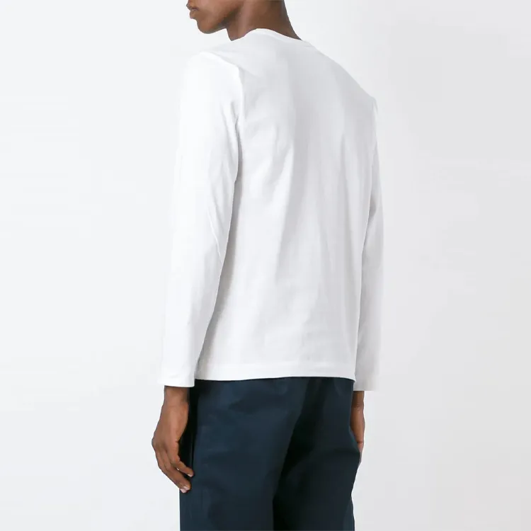 CDG Play T Shirts Men White-3