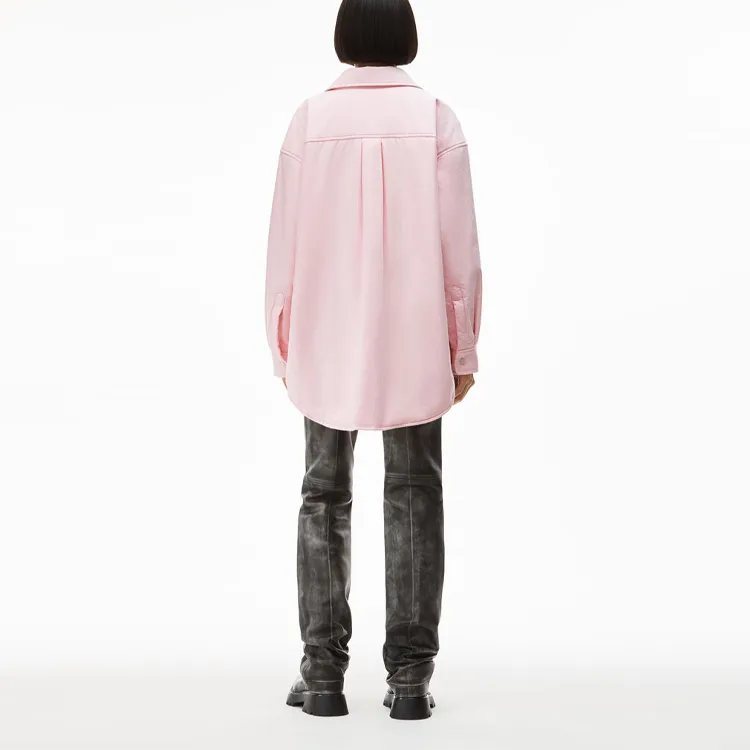 Alexander Wang Oxford Padded Shirt Jacket-3
