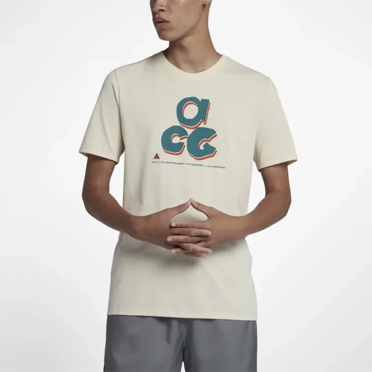 Nike ACG T Shirts Unisex Beige-5
