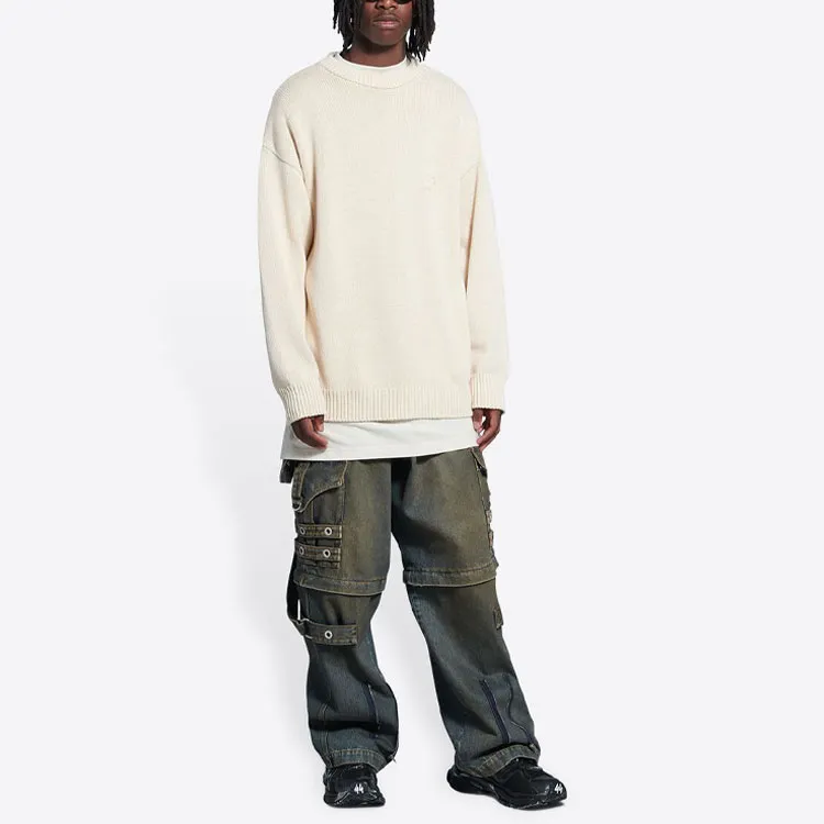 Balenciaga SS22 Sweater Men's Ecru-2