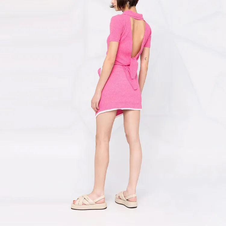 Jacquemus Twisted-wrap Knitted Mini Skirt-2