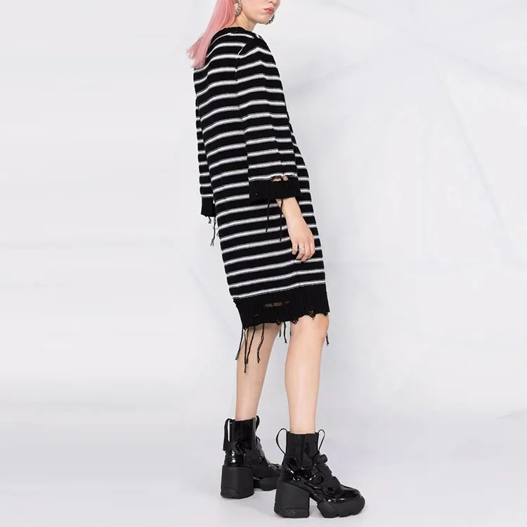 MM6 Maison Margiela Long Sleeved Dresses Women's Black-3