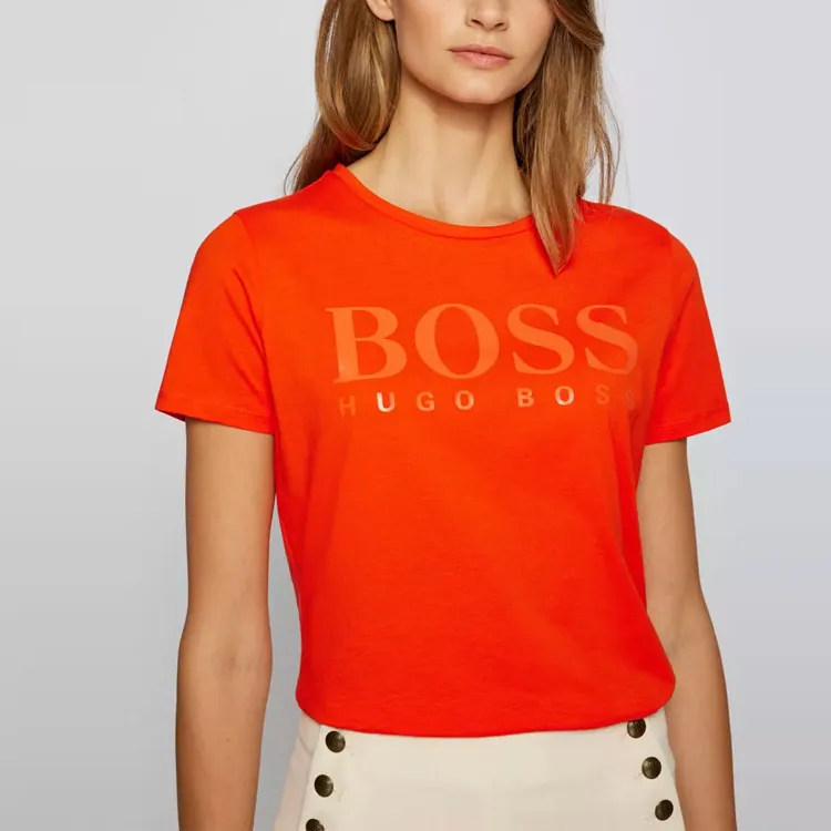 HUGO BOSS T-Shirts Women's Orange-4