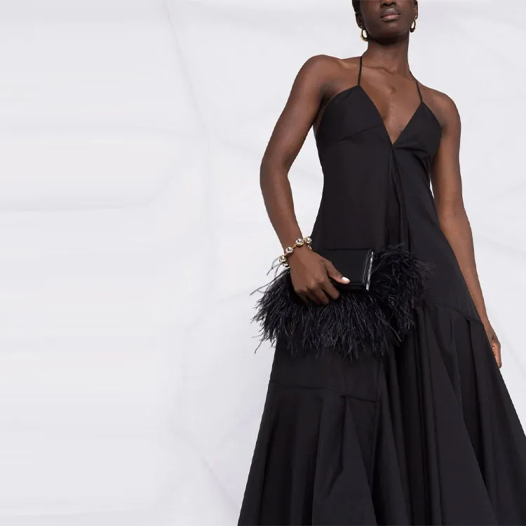JIL SANDER Evening Dresses Women's Black-4