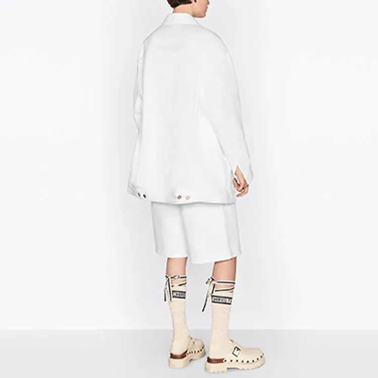 DIOR Dior Quarterly New Products FW22 Denim Jacket Women's White-4