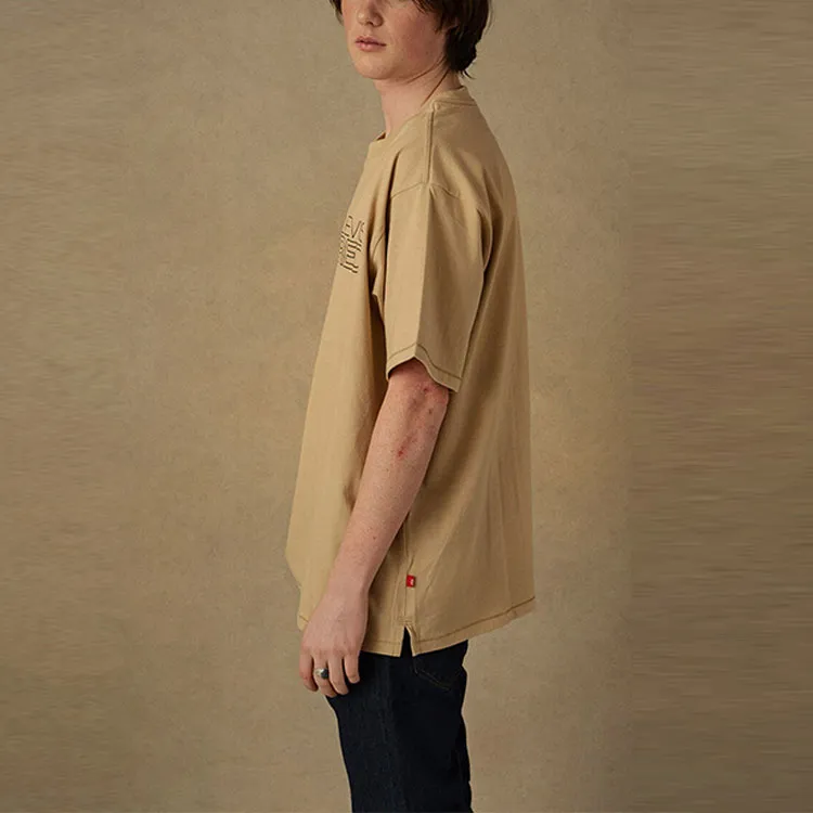 Levis SS22 Straight T-Shirt Men's Khaki Brown-4