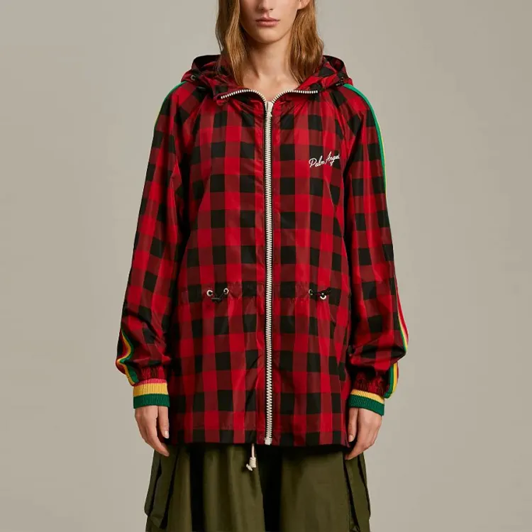 PALM ANGELS Embroidered logo Windbreaker-1