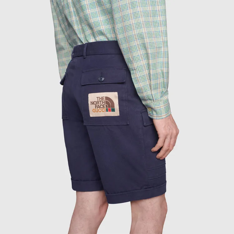 GUCCI x THE NORTH FACE Gucci X The North Face SS21 Casual Shorts Men's Blue-3