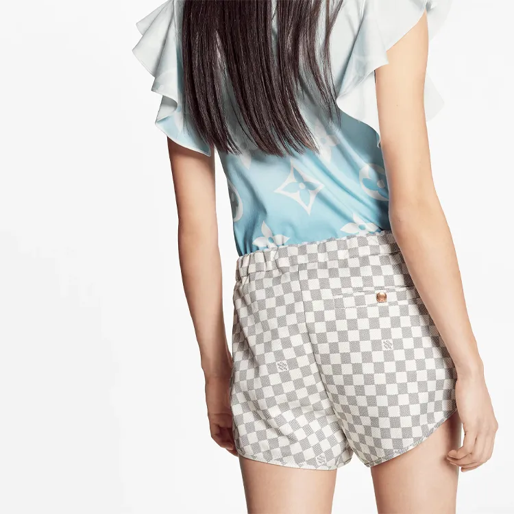 LOUIS VUITTON Casual Shorts Women's Light Gray-2