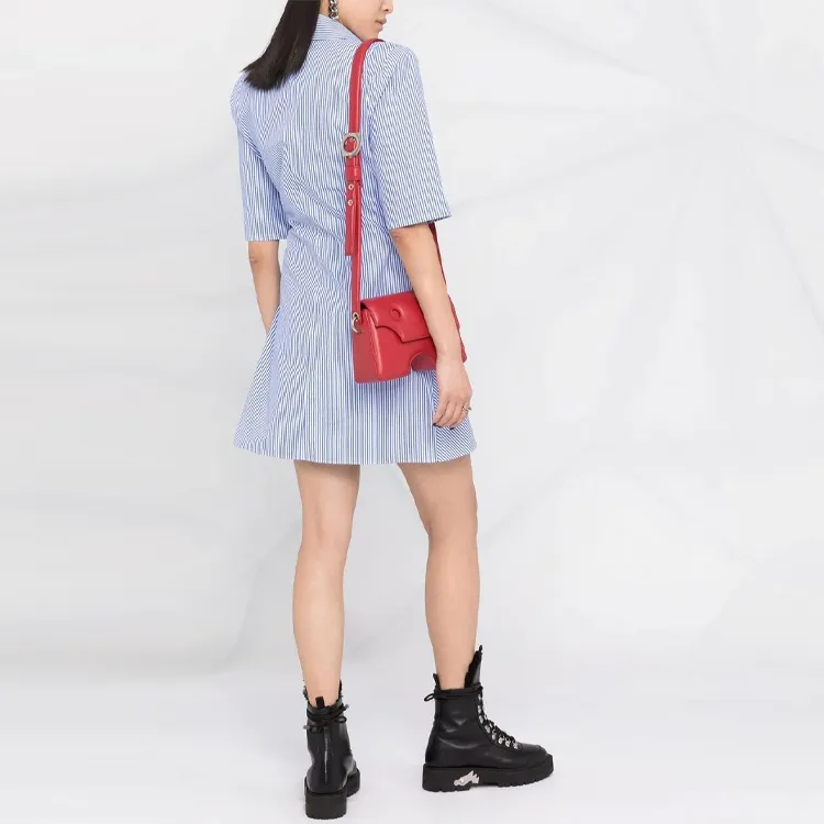 OFF-WHITE SS21 Short-Sleeved Dresses Women's Blue-2