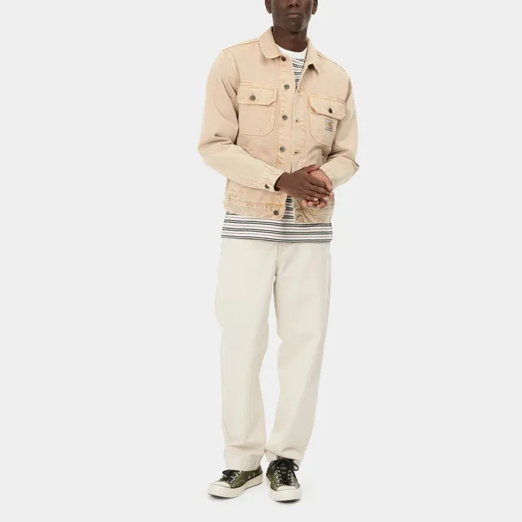 Carhartt WIP Denim Jackets Men Khaki-3