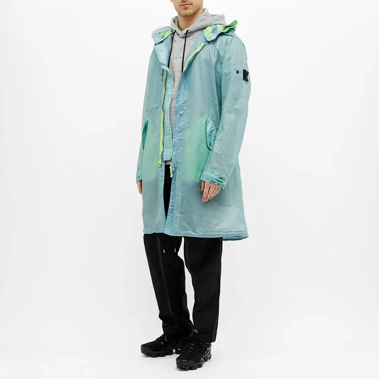 STONE ISLAND SS21 Parka Coats Men's Green-3