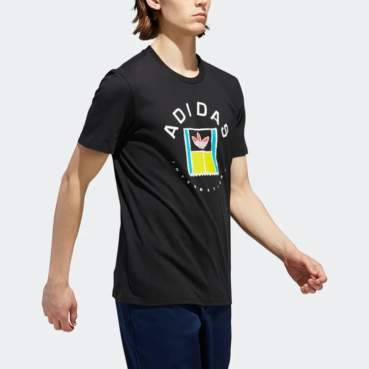 Adidas Originals ONCOURT T Shirts Men Black-5